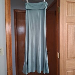 Chic Teal Maxi Skirt for Women